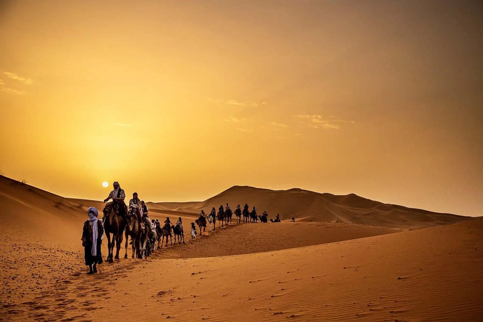 Vista del deserto del Marocco